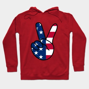 USA V Sign Hoodie